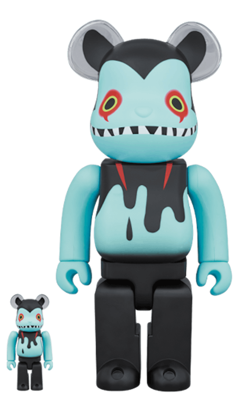 Bearbrick Devil Byron 100% & 400% Set Black