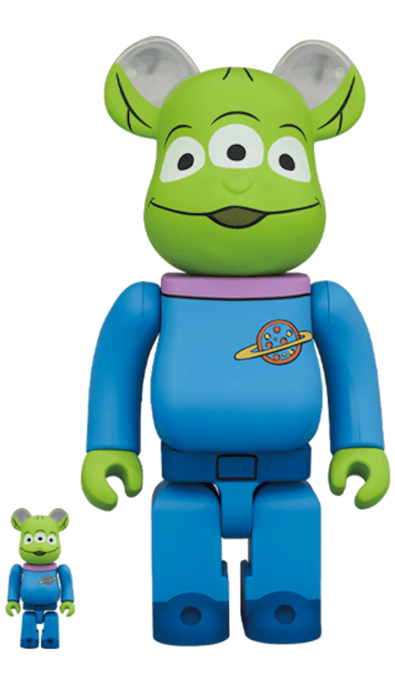 Bearbrick Disney Pixar Toy Story Alien 100% & 400% Set