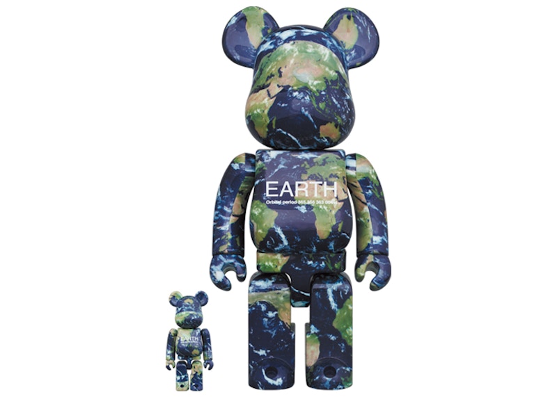 Bearbrick Earth (Columbia Space Shuttle) 100% & 400% Set