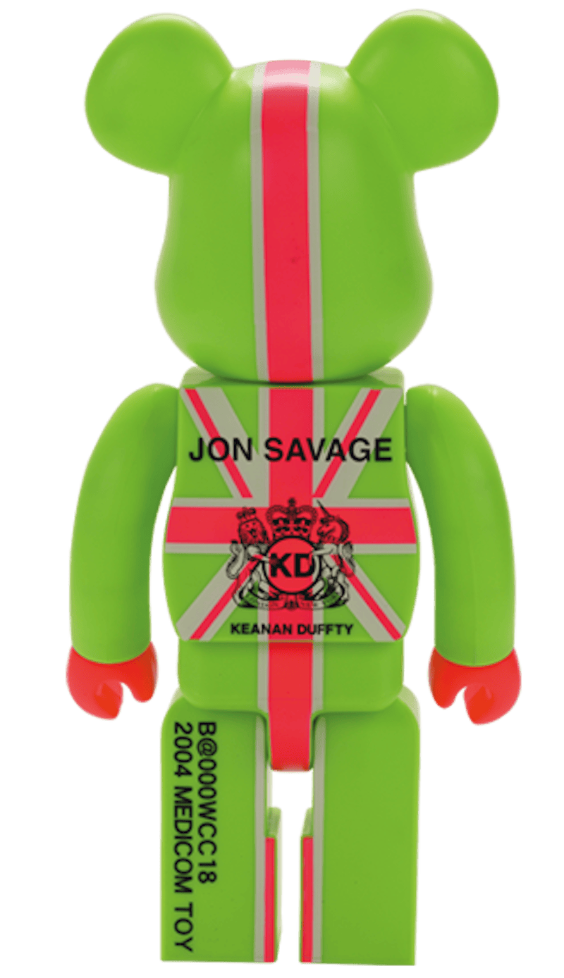 Bearbrick England's Dreaming KD 100% & 400% Set Green