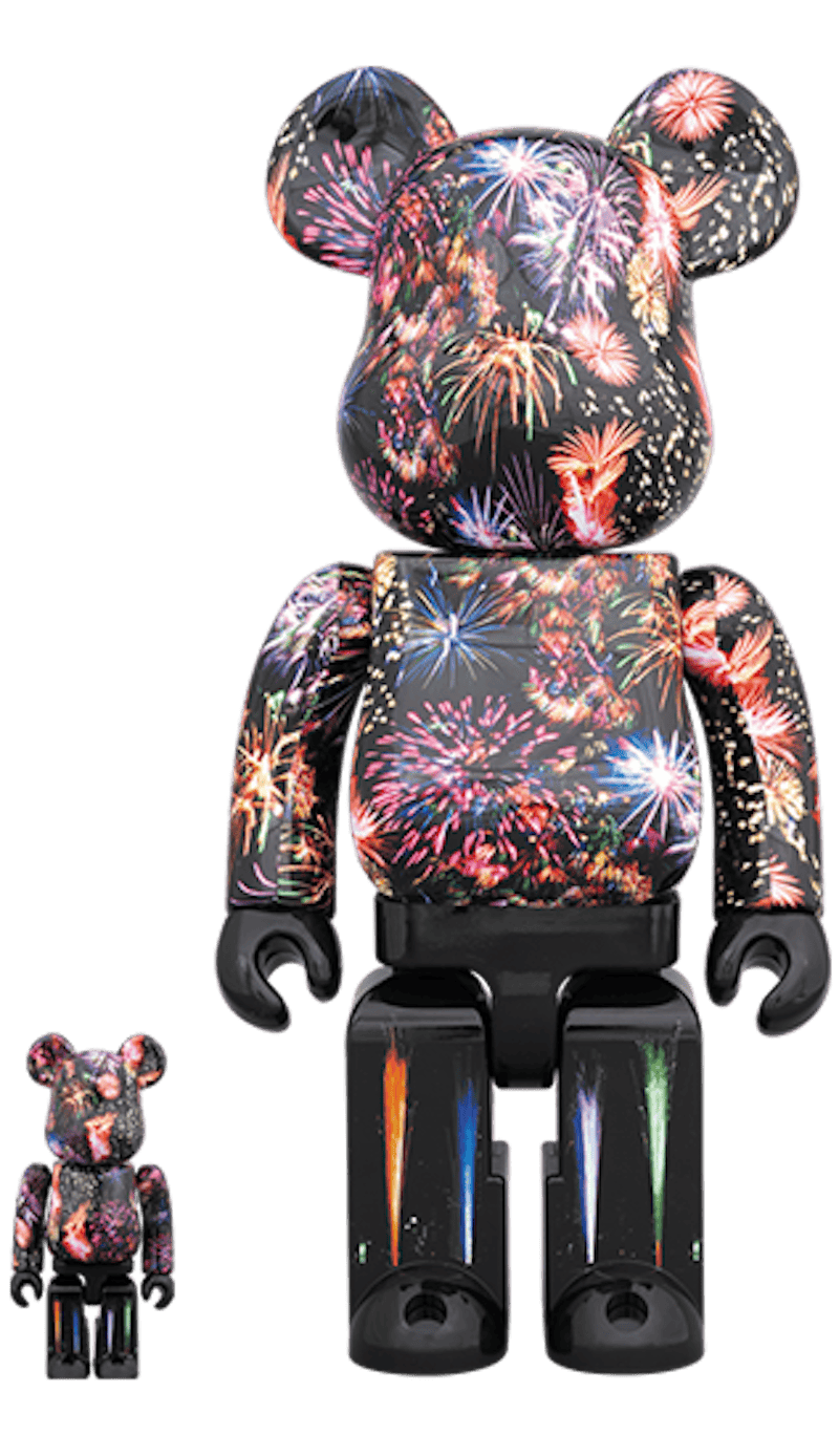Bearbrick Fireworks 100% & 400% Multi