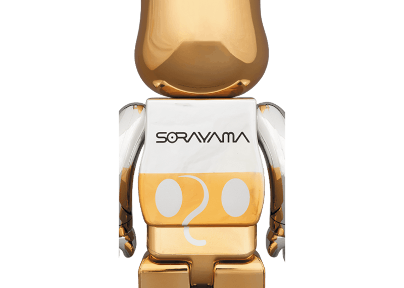 Bearbrick x Sorayama Future Mickey 100% & 400% Set Silver/Gold