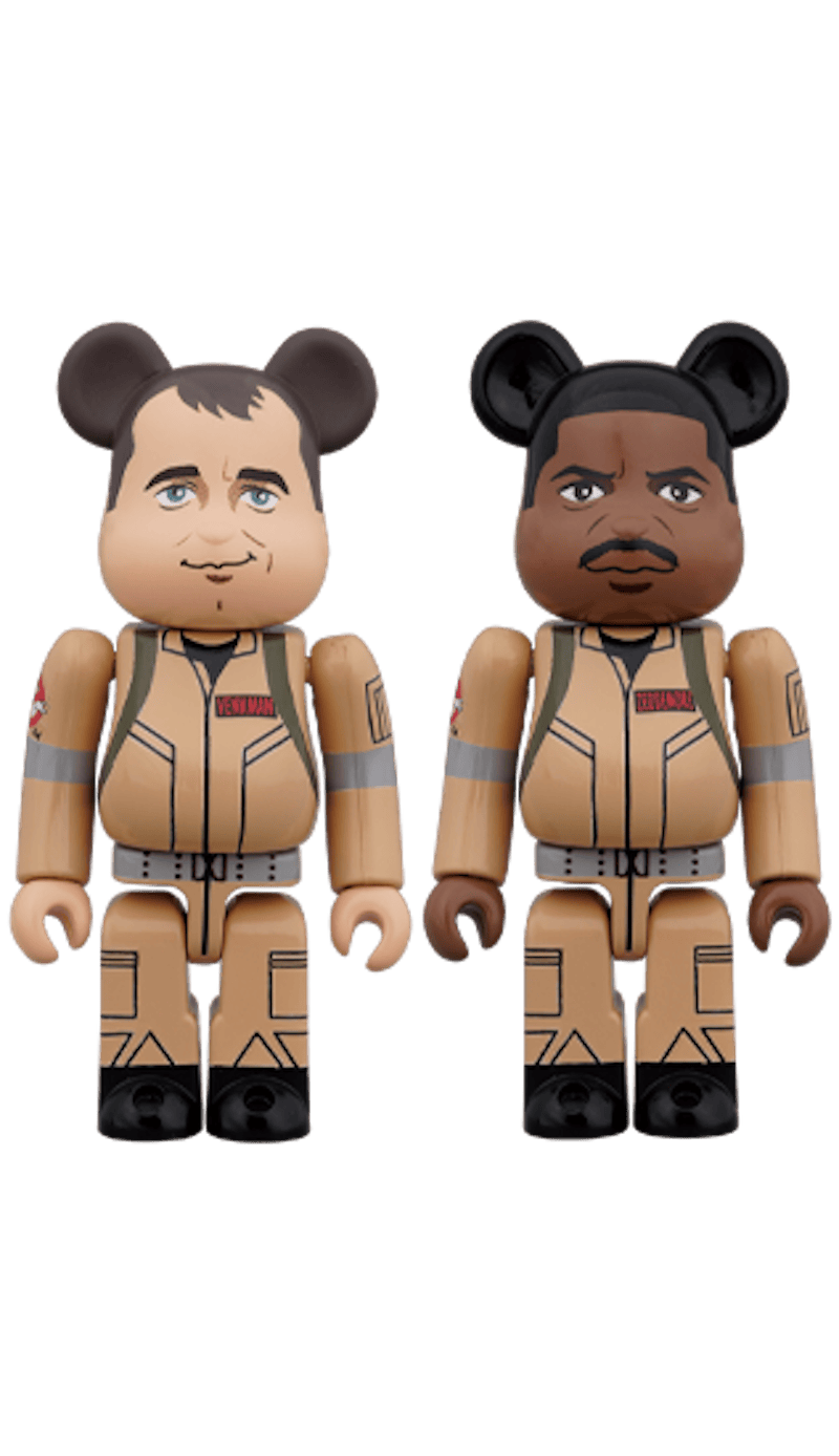 Bearbrick Ghostbusters Peter Venkman/Winston Zeddemore 100% Set