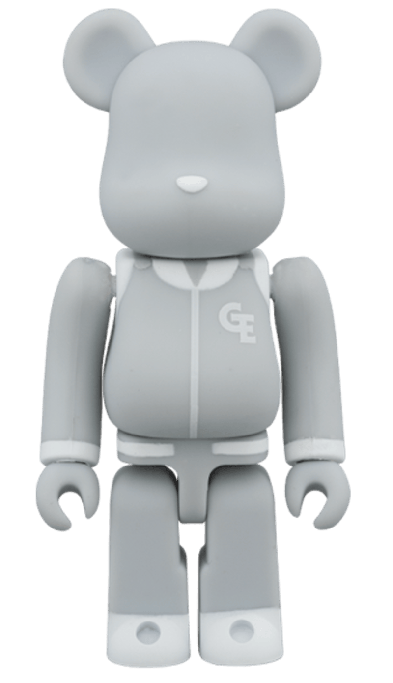 Bearbrick Goodenough Classics 100% Grey