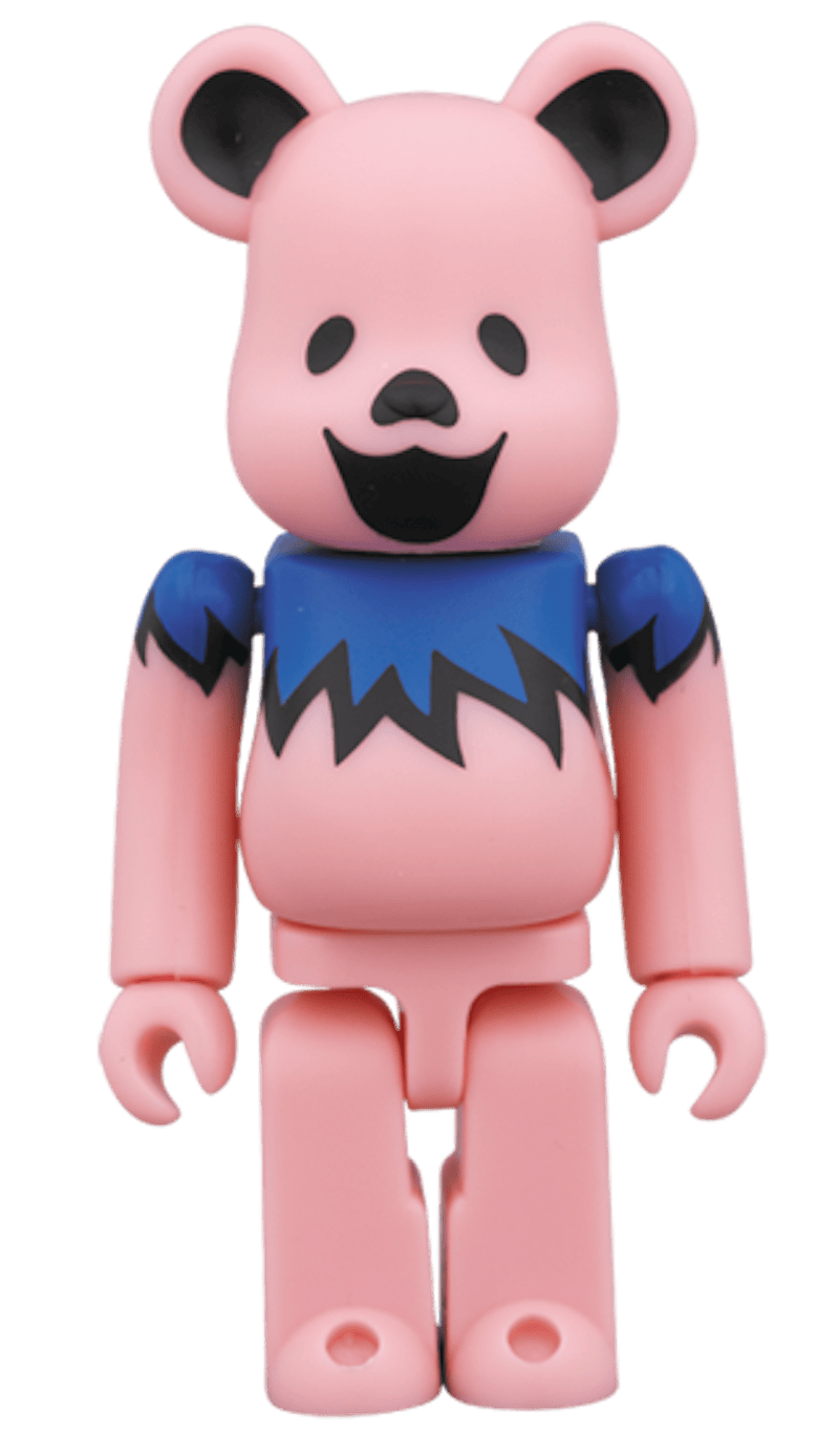 Bearbrick Grateful Dead Dancing Bears 100% Pink