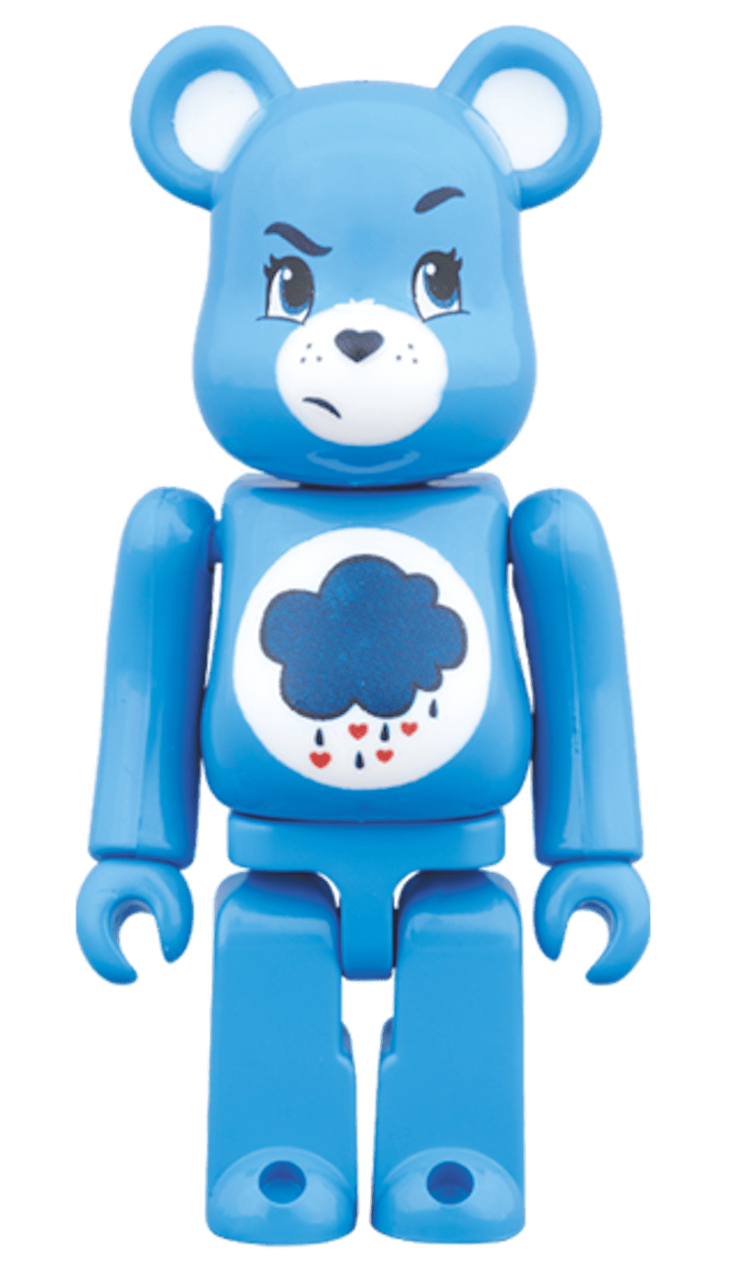 Bearbrick Grumpy Bear 100% Blue