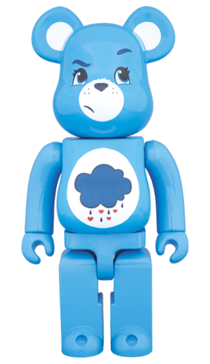 Bearbrick Grumpy Bear 400% Blue