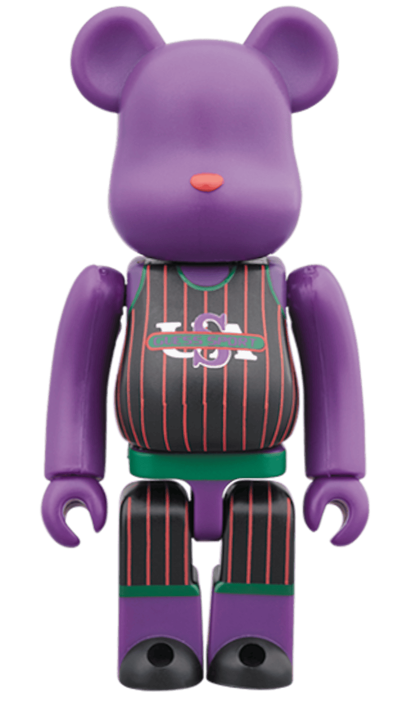 Bearbrick Guess Sport Jersey 100% & 400% Purple