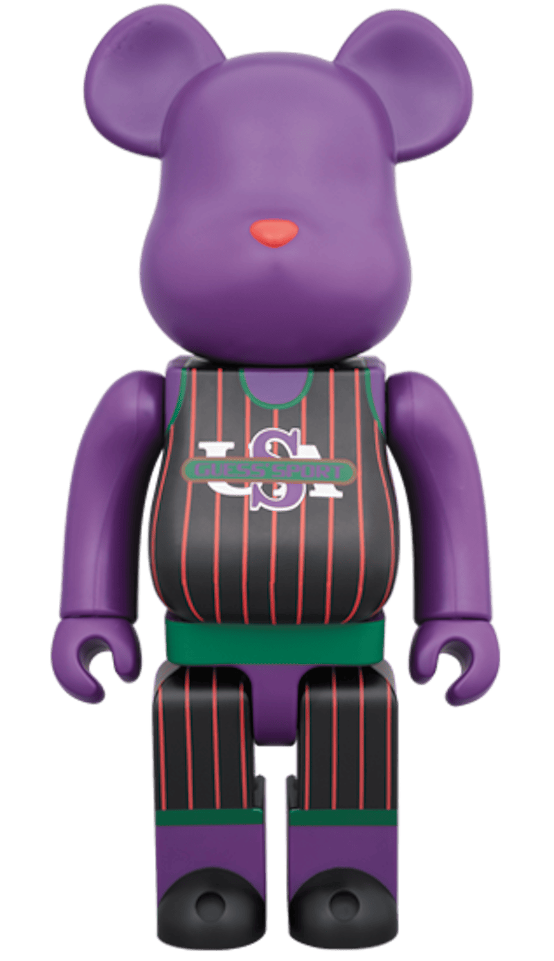 Bearbrick Guess Sport Jersey 100% & 400% Purple