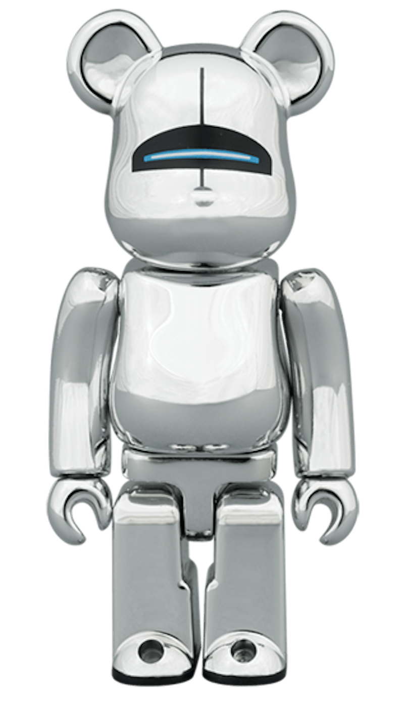 Bearbrick Hajime Sorayama Sexy Robot 100% & 400% Set Chrome