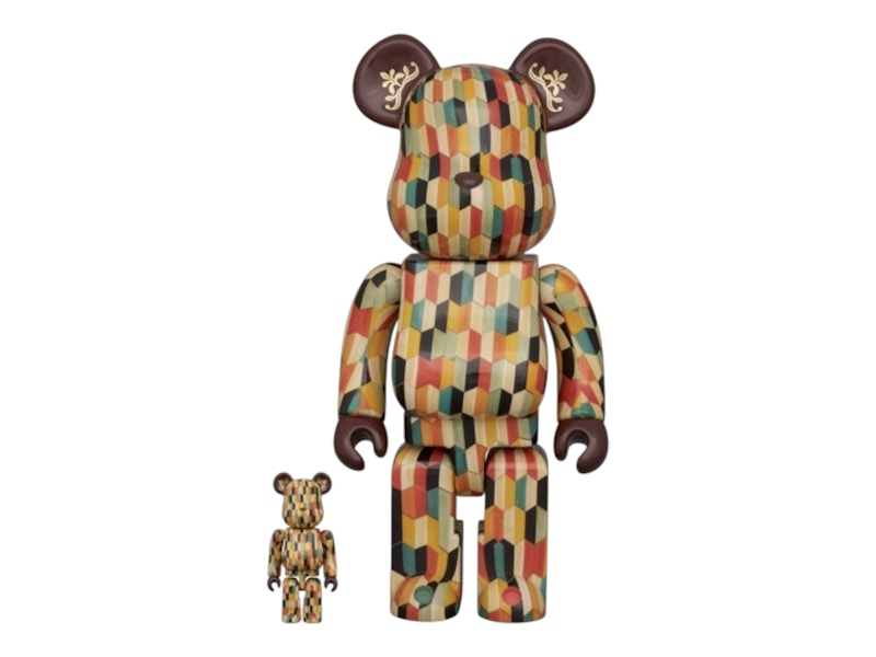 Bearbrick Hexagonal Parquet 100% & 400% Set