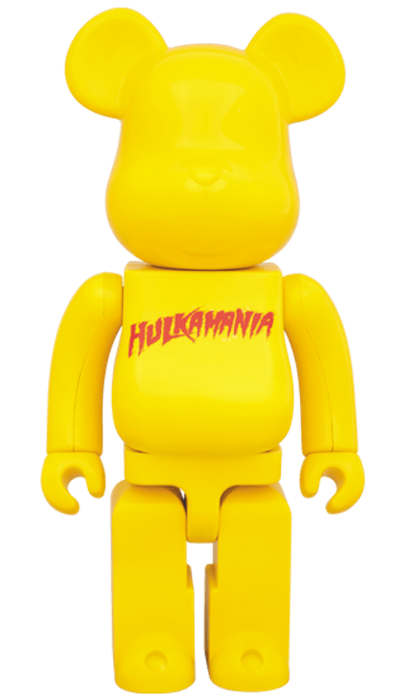 Bearbrick Hulkamania 400% Yellow