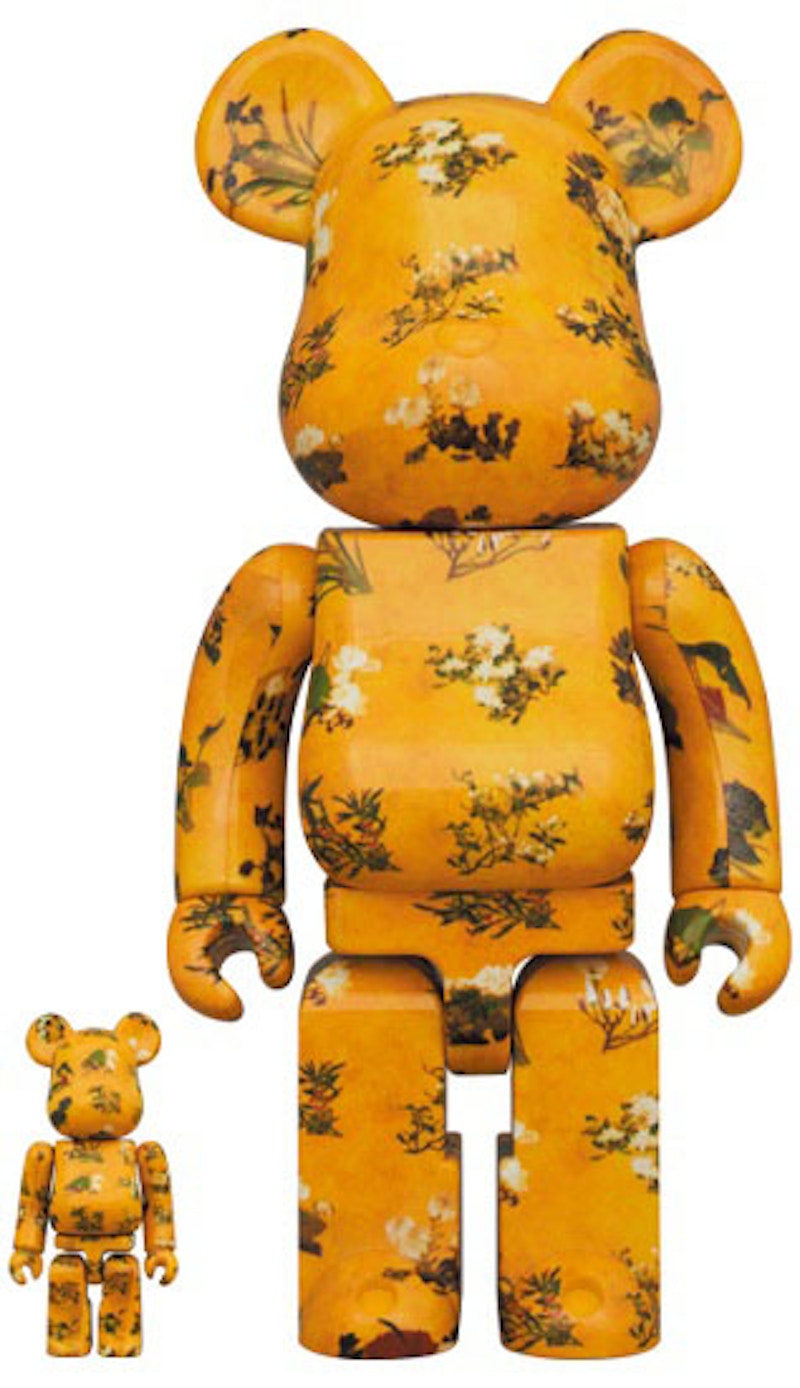 Bearbrick Ito Jakuchu (Hundred Flowers) 100% & 400% Set