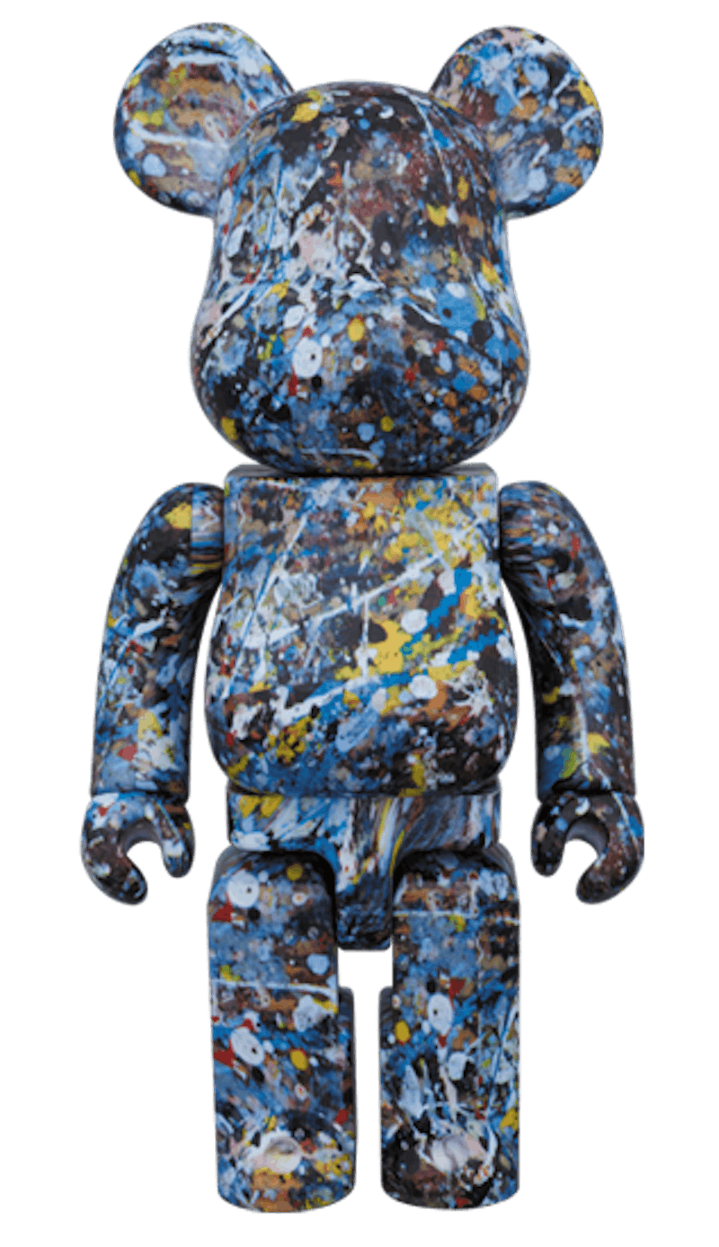 Bearbrick Jackson Pollock Studio 400% Multi