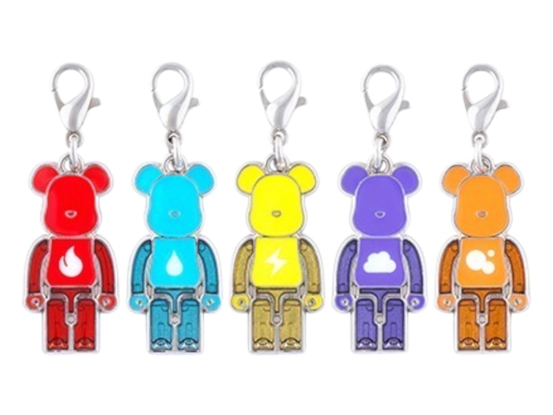 Bearbrick Japan Pavillion Oaska Kansai Expo Goods Element Charm Keychain Set