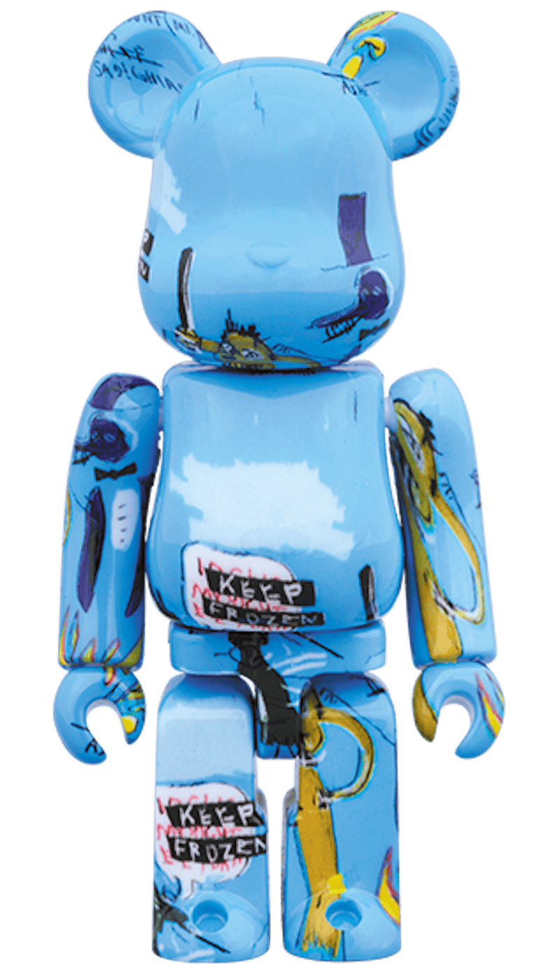 Bearbrick Jean-Michel Basquiat #4 100% & 400% Set Blue