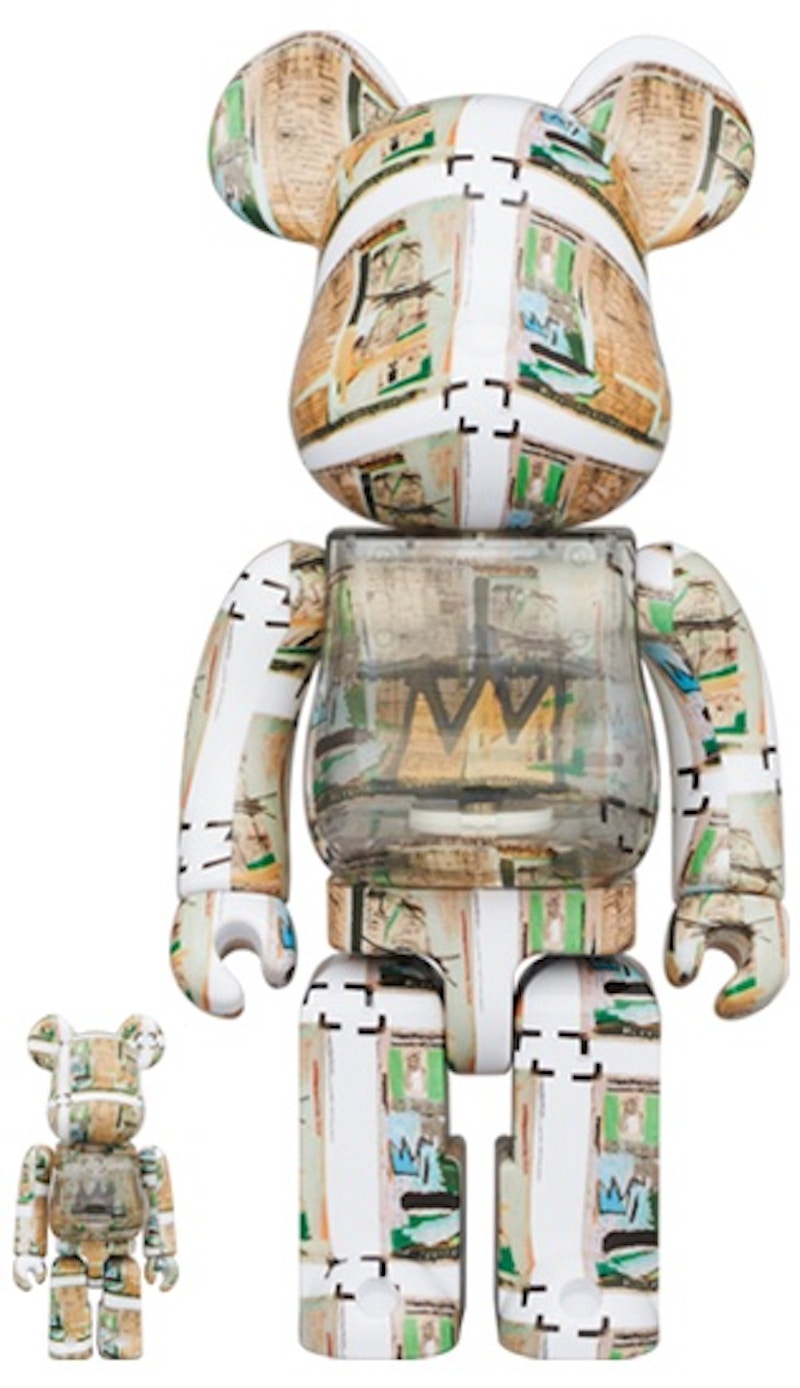 Bearbrick Jean-Michel Basquiat (King Pleasure) 100% & 400% Set