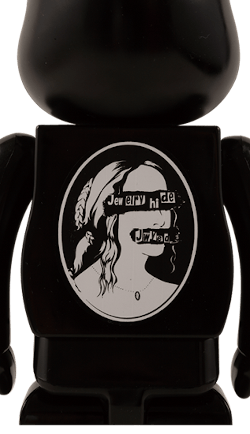 Bearbrick Jywed (with dog tag made by Jwyed) 100% & 400% Set Black