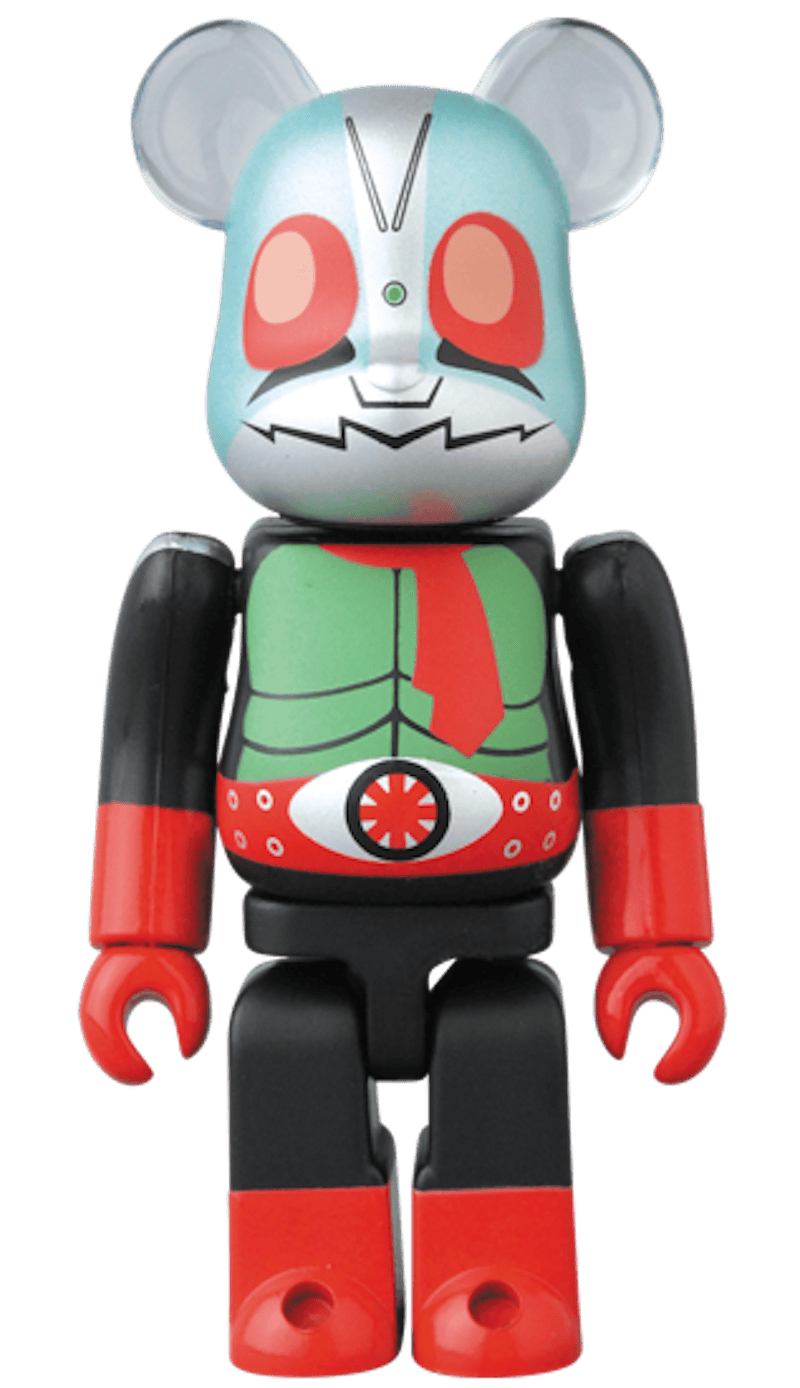Bearbrick Kamen Rider New Number 2 100% & 400% Set Red