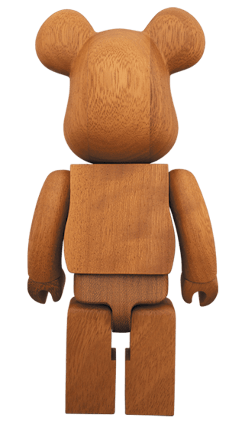 Bearbrick Karimoku Iroko 400% Wood