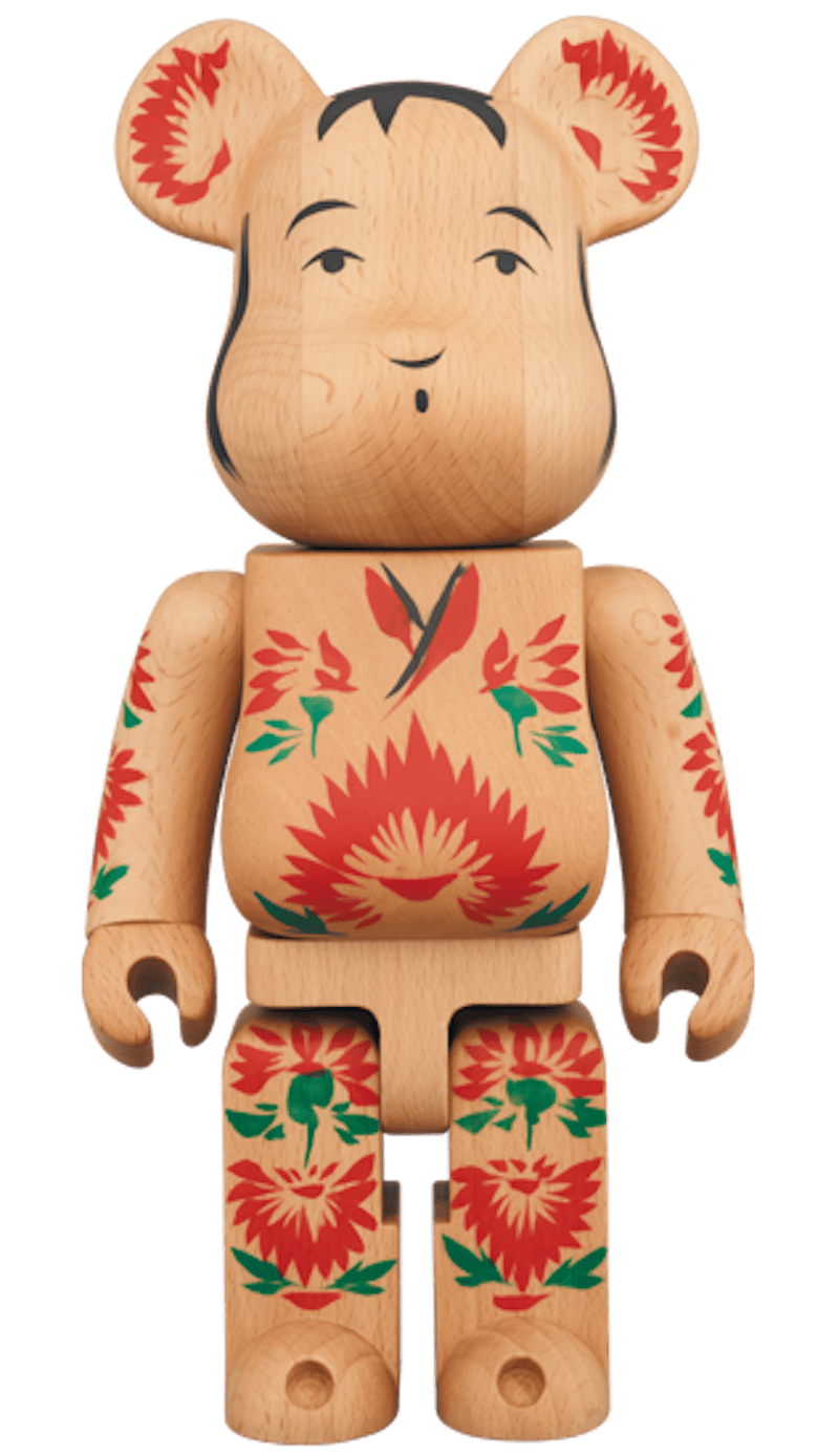 Bearbrick Karimoku Kokebrick 400% Wood