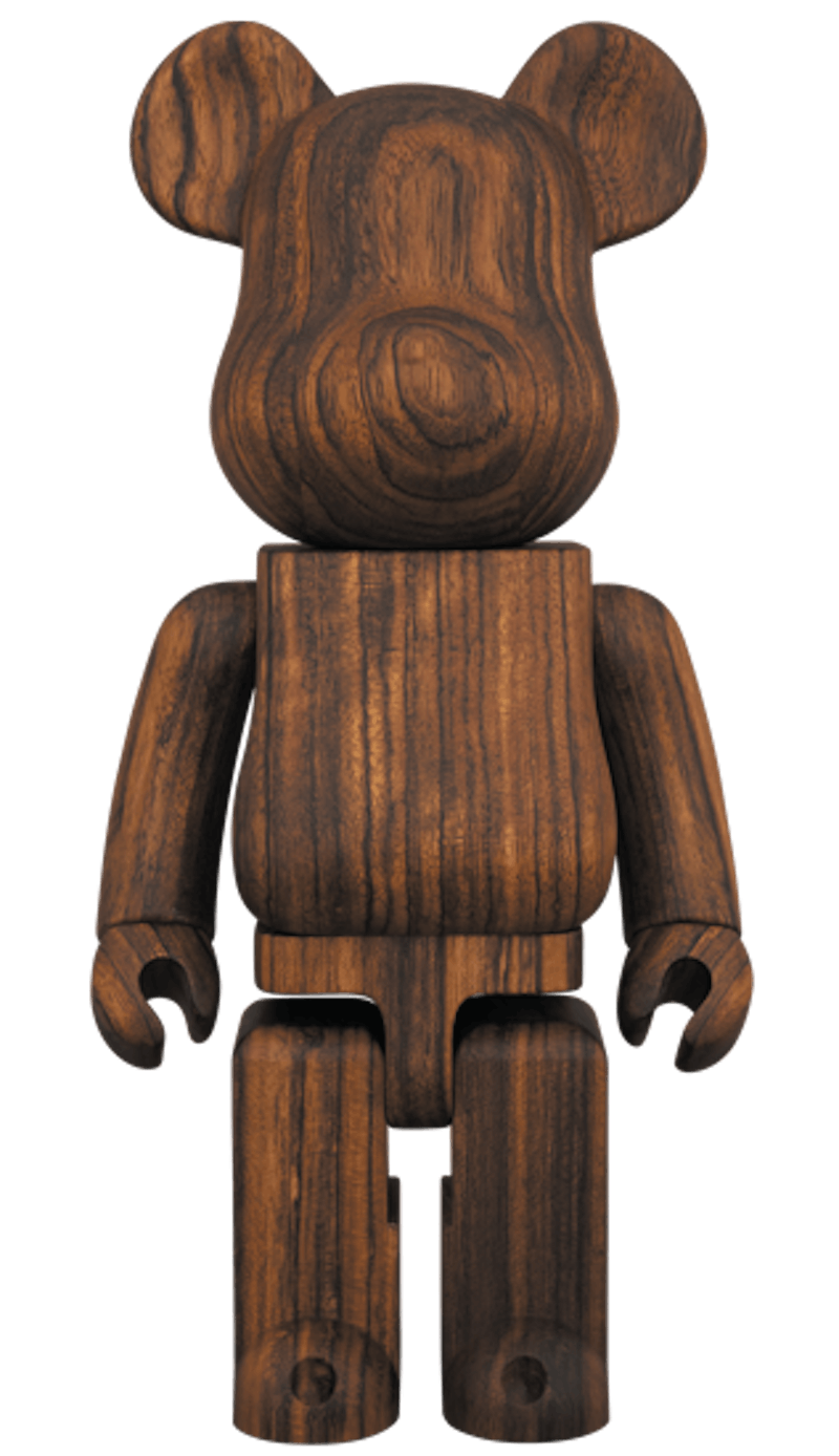 Bearbrick Karimoku Ovangkol 400% Wood