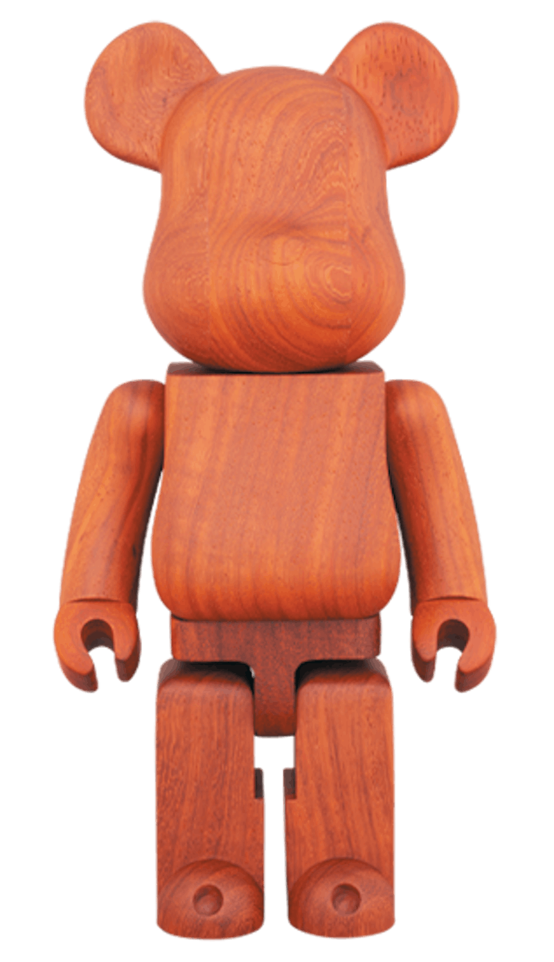 Bearbrick Karimoku Paduk 400% Wood