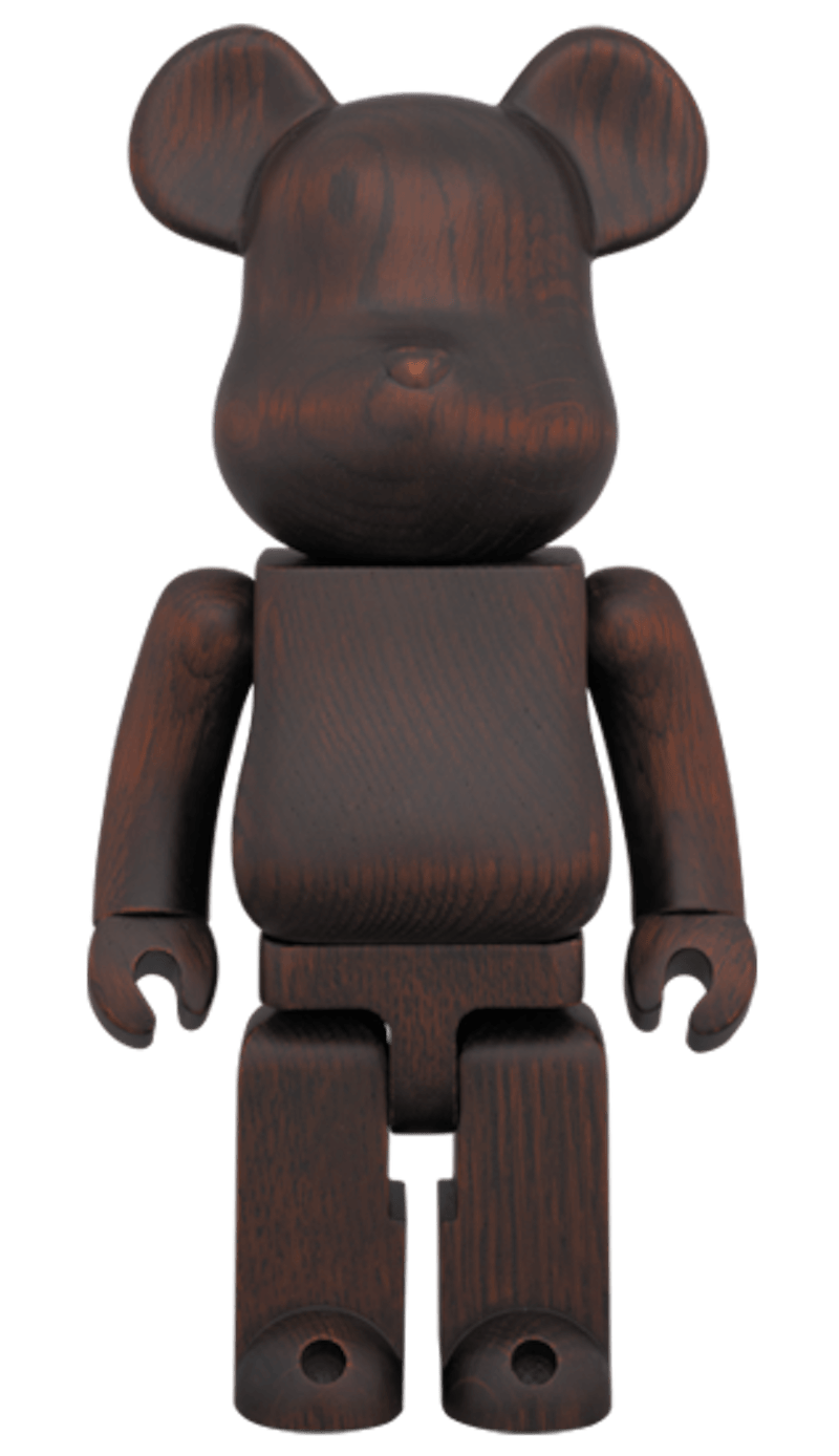 Bearbrick Karimoku Rosewood Paint 400% Wood