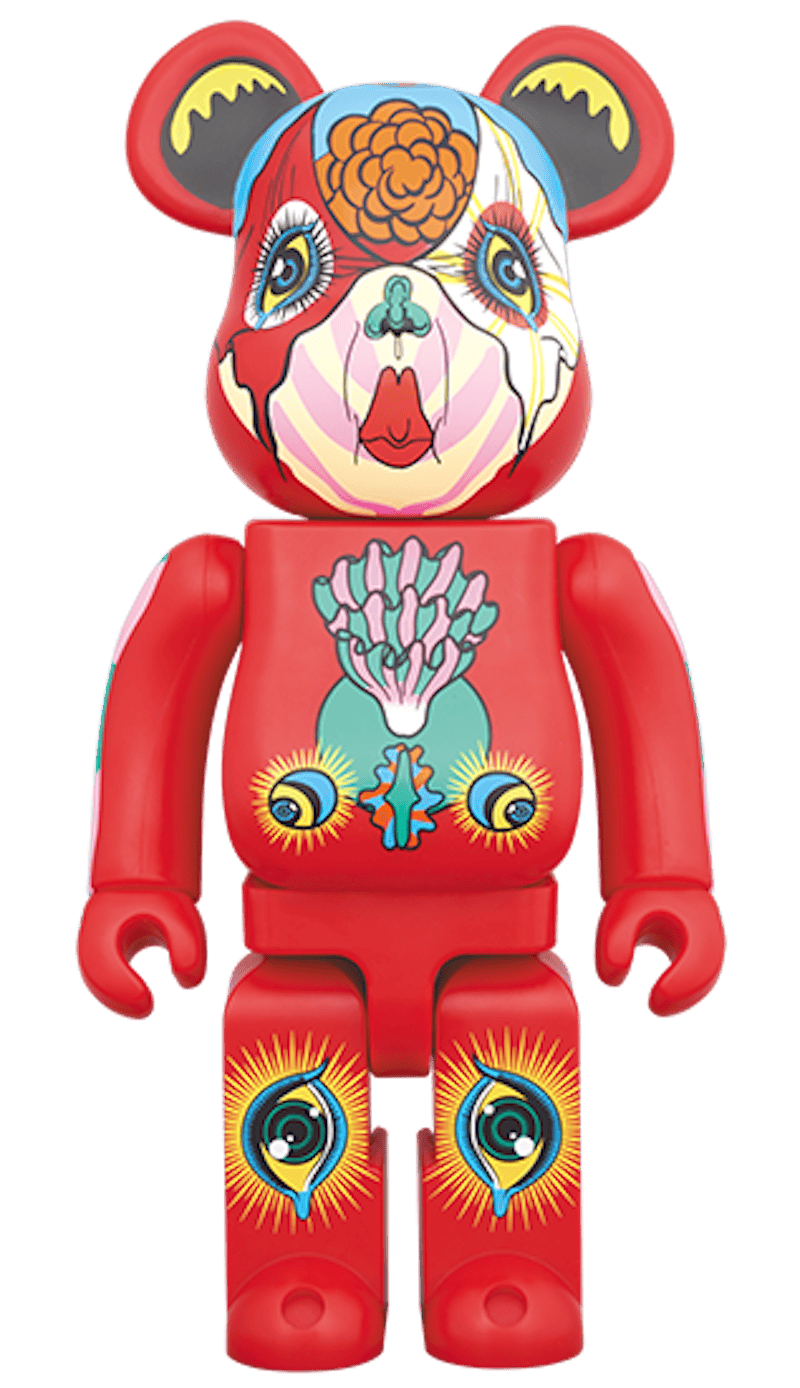 Bearbrick Keiichi Tanaami 100% & 400% Red