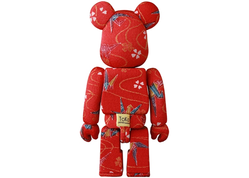 Bearbrick Kimekomi Origami Cranes Doll Figure Red