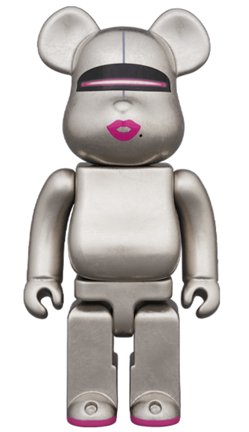 Bearbrick Kutani HAJIME SORAYAMA (PURE PLATINUM LEAF) 400%
