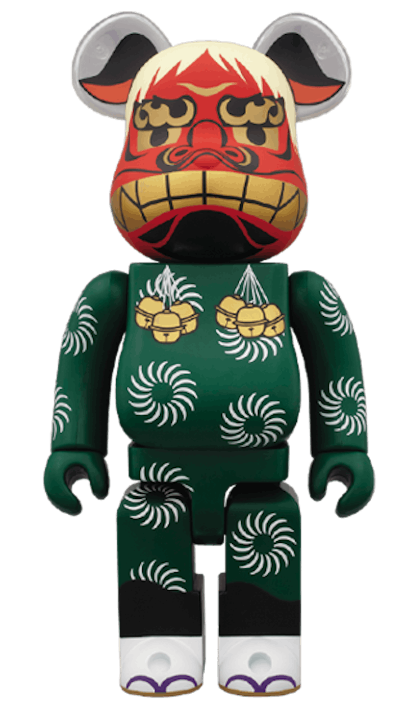 Bearbrick Lion Dance 400% Green
