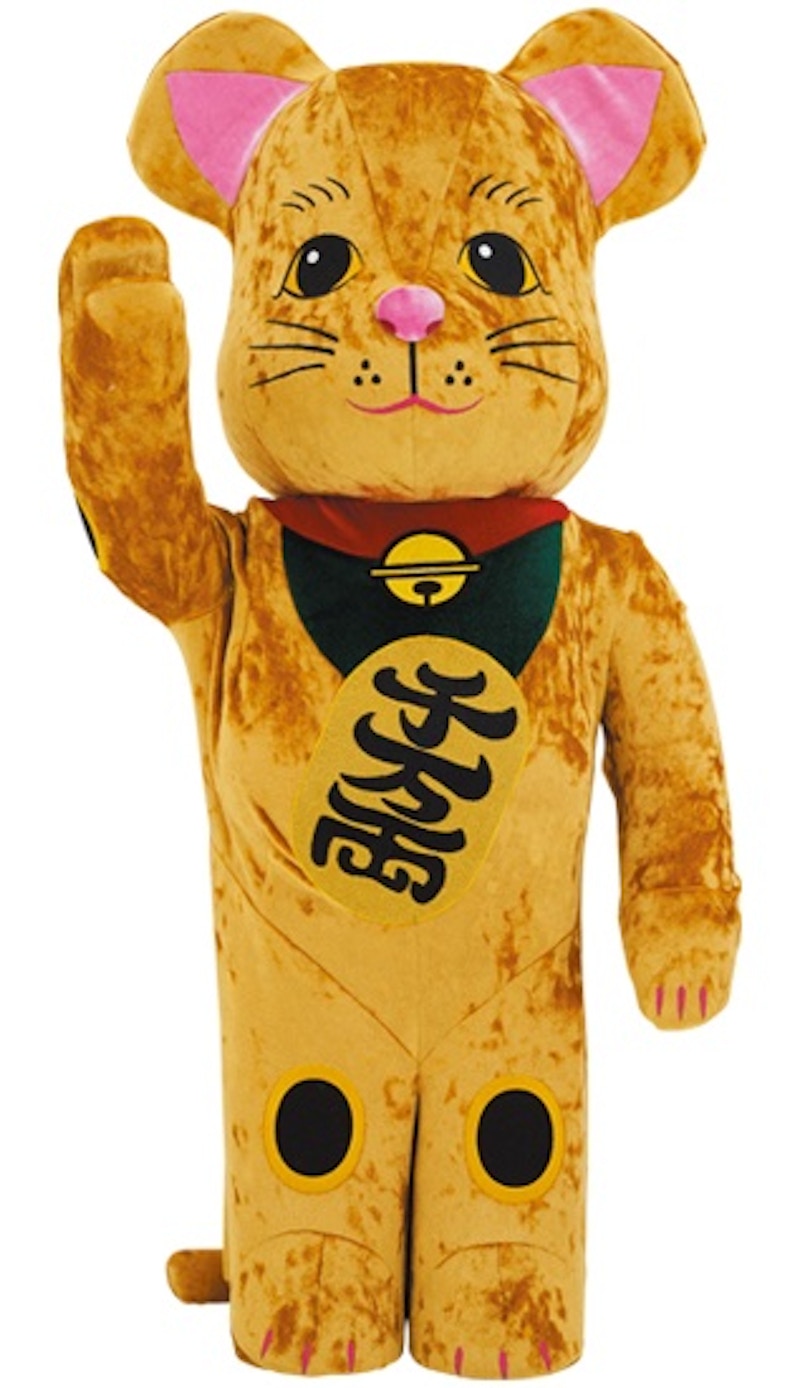 Bearbrick Lucky Cat Gold Costume Edition 1000%