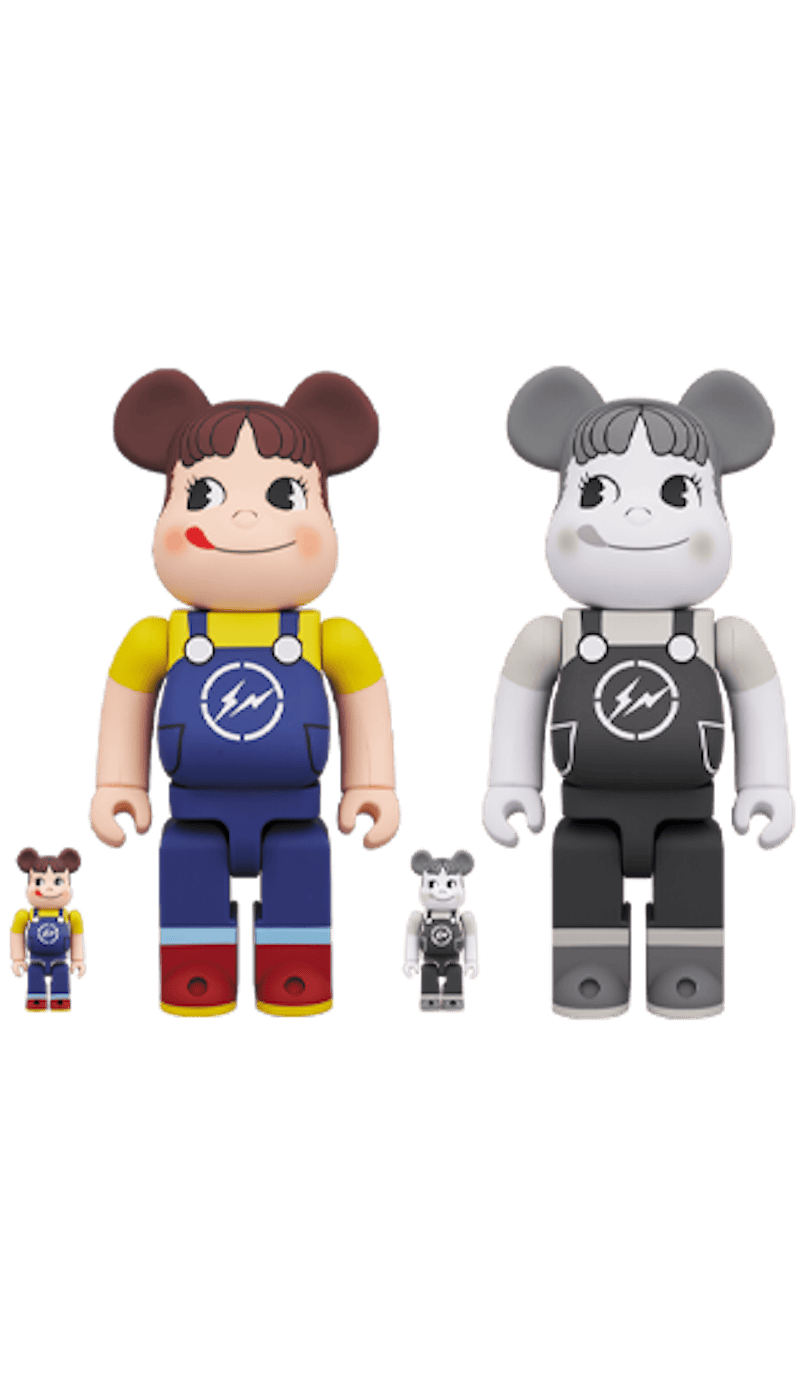 Bearbrick MILKY THE CONVENI PEKO 100% & 400% Set of 2