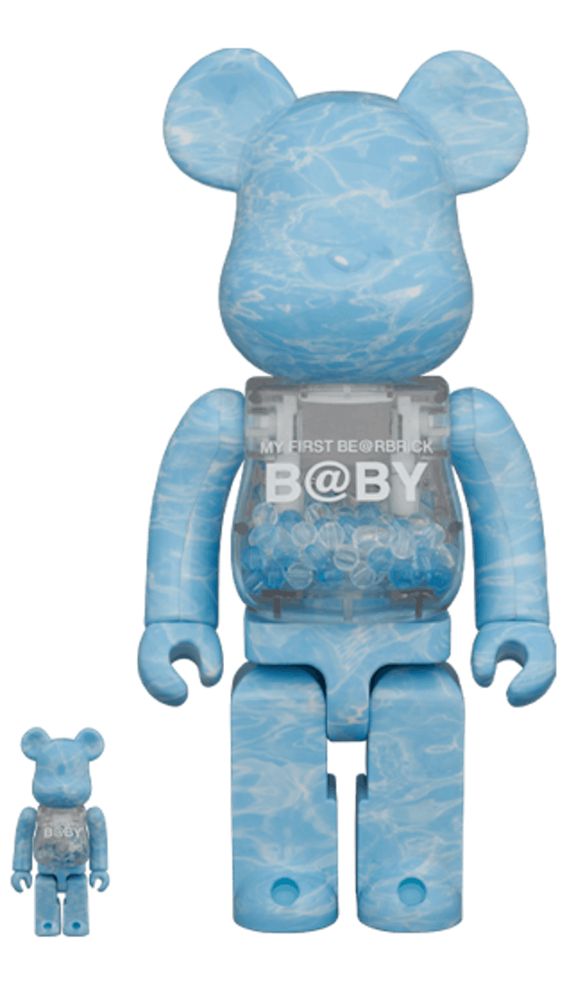 Bearbrick MY FIRST BE @ RBRICK B @ BY WATER CREST Ver. 100% & 400% Set