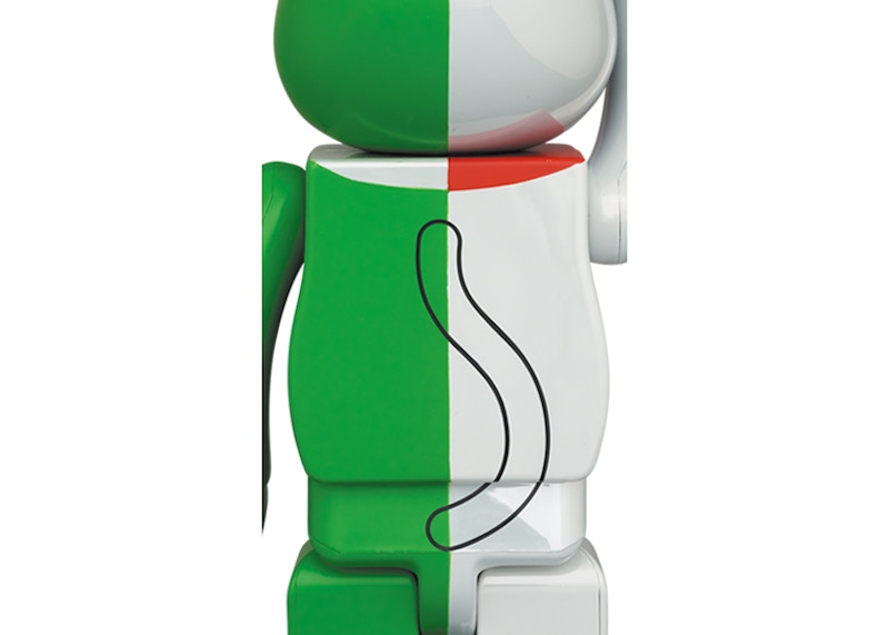 Bearbrick Maneki Neko 100% & 400% Set White/Green