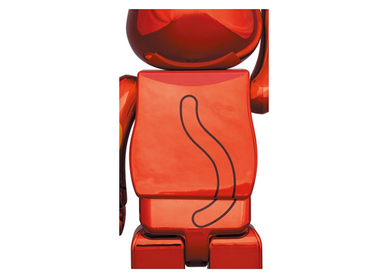 Bearbrick Maneki Neko Plum Gold Plated 400%