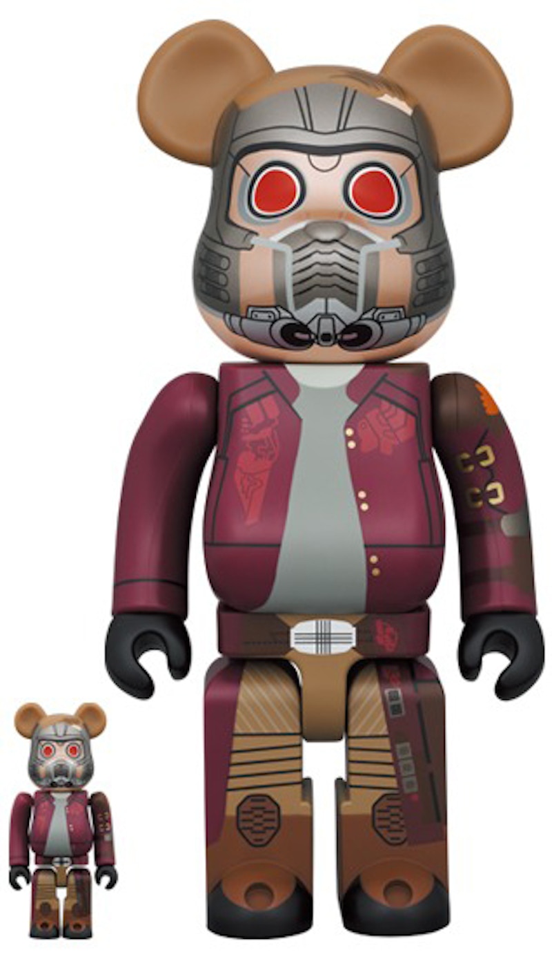 Bearbrick Marvel The Infinity Saga Star-Lord 100% & 400% Set