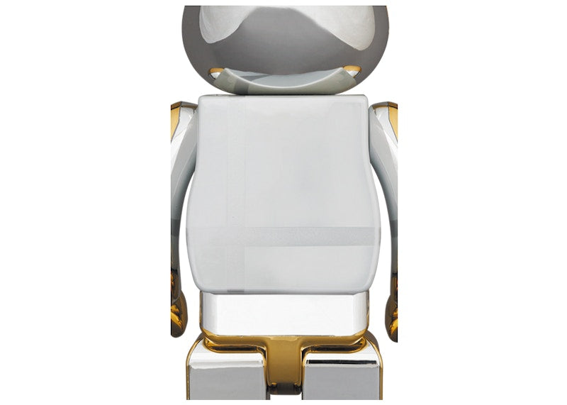 Bearbrick Medicom Toy Plus 100% & 400% Set Gold Chrome Ver.