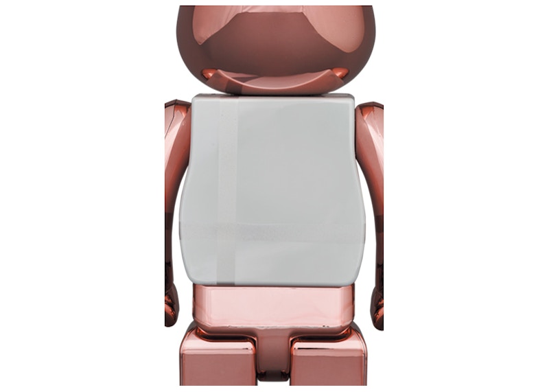 Bearbrick Medicom Toy Plus 100% & 400% Set Pink Gold Chrome Ver.