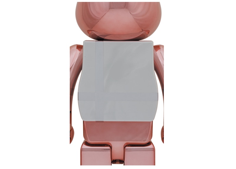 Bearbrick Medicom Toy Plus 1000% Pink Gold Chrome Ver.