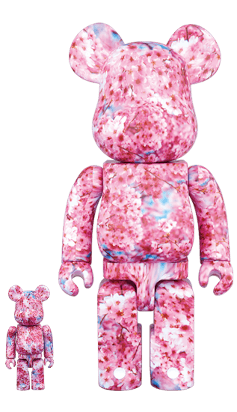 Bearbrick Mika Ninagawa Sakura 100% & 400% Set Pink