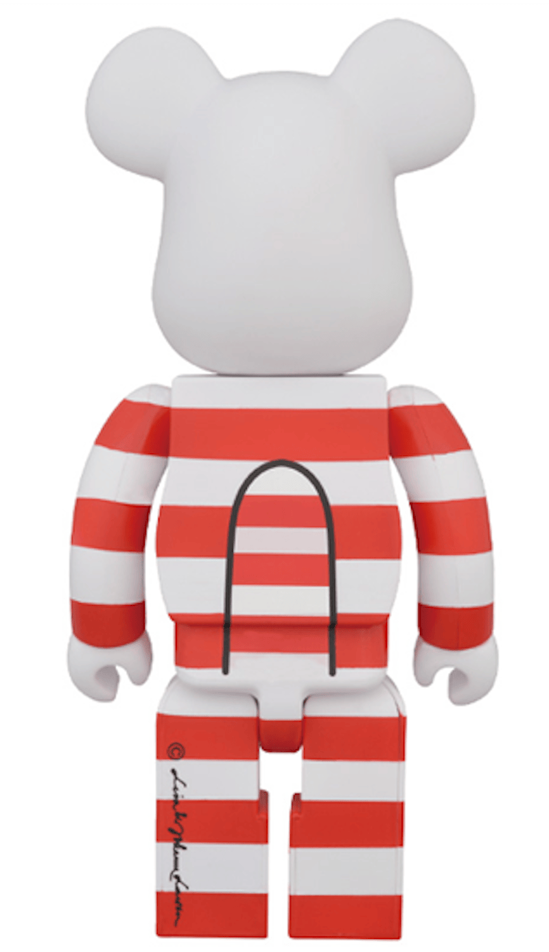 Bearbrick Mikey 400% White/Red