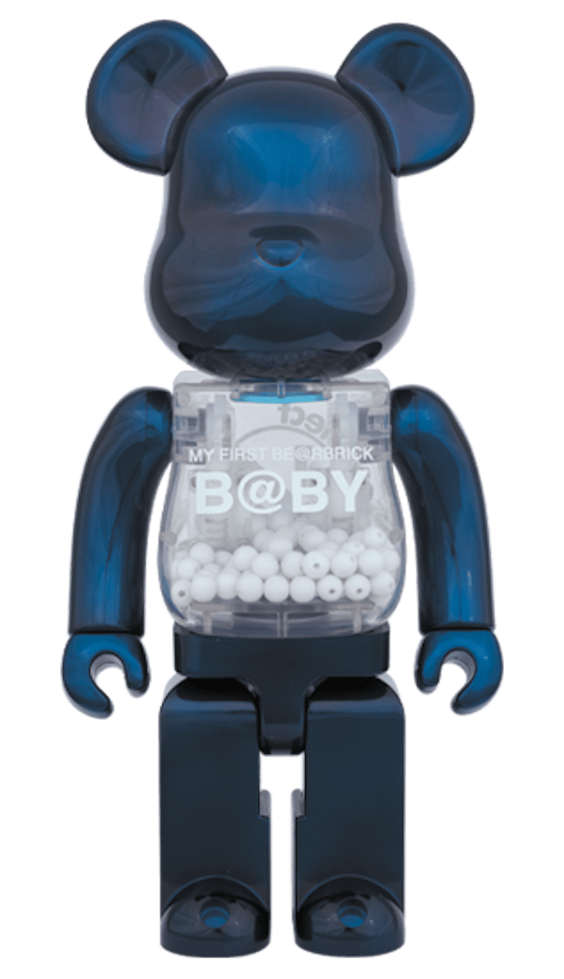 Bearbrick My First Baby 400% Pearl Navy