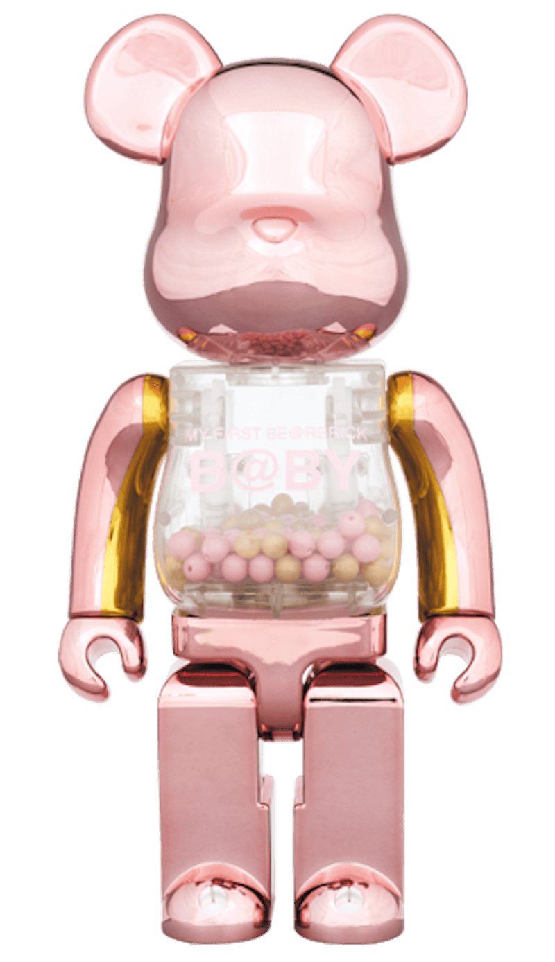 Bearbrick My First Baby 400% Pink/Gold