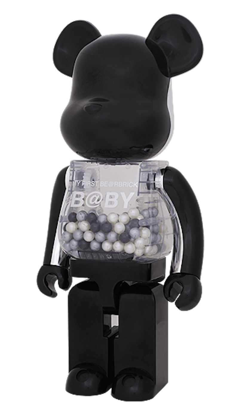 Bearbrick My First Baby Bearbrick 1000% Black/Silver