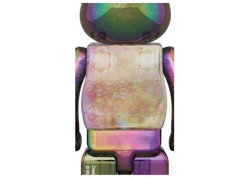Bearbrick My First Baby Clear Ver. 100% & 400% Set Black Chrome