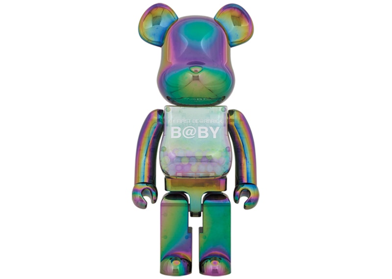 Bearbrick My First Baby Clear Ver. 1000% Black Chrome