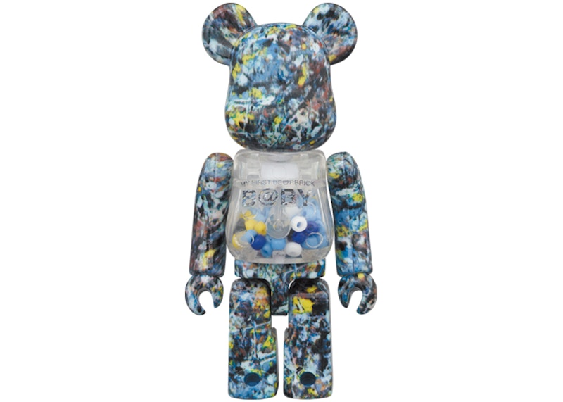 Bearbrick My First Baby Jackson Pollock Studio Ver. 100% & 400% Set Multi