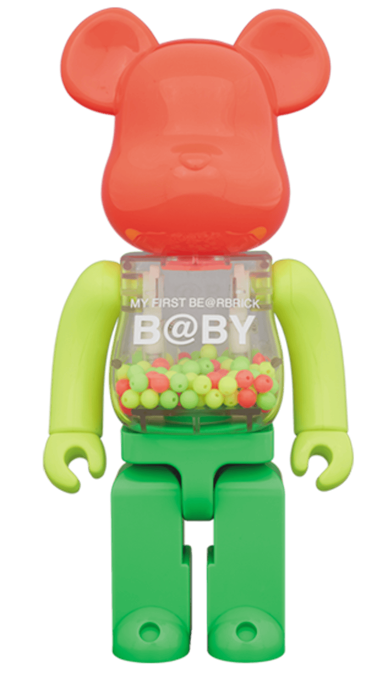 Bearbrick My First Baby Neon Ver. 400% Green